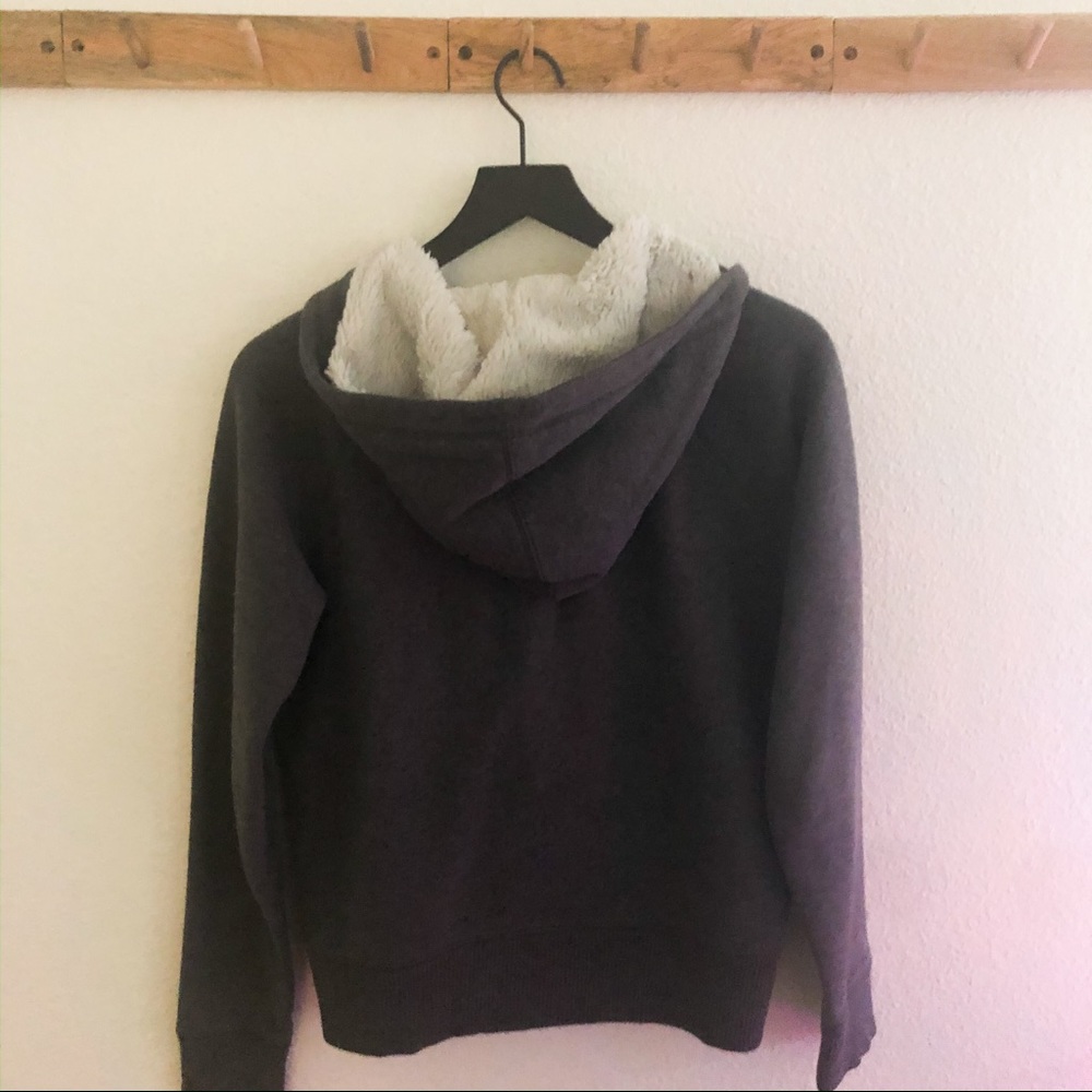 Gap Gray Toggle Button 3/4 Zipper Sweatshirt - image 4
